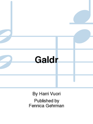Book cover for Galdr