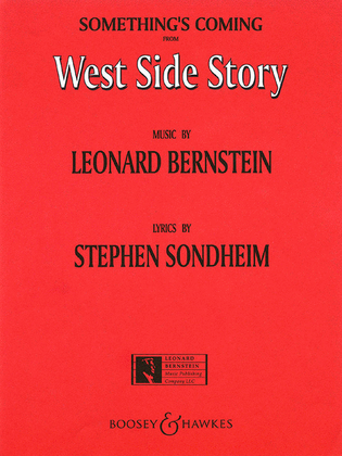 Book cover for Something's Coming (from West Side Story)