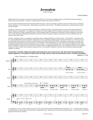 Jerusalem (SATB divisi)