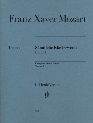 Book cover for Complete Piano Works – Volume I