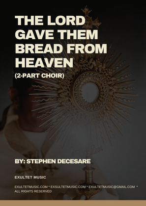 Book cover for The Lord Gave Them Bread From Heaven (Psalm 78) (2-part choir)