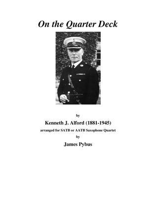 On the Quarter Deck march (saxophone quartet arrangement)