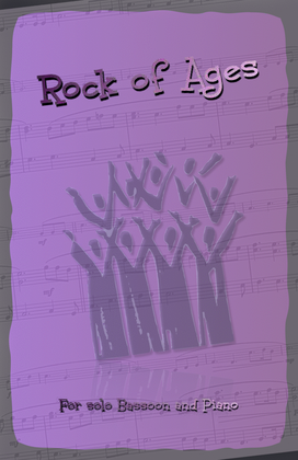 Book cover for Rock of Ages, Gospel Hymn for Bassoon and Piano