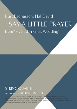 Book cover for I Say A Little Prayer