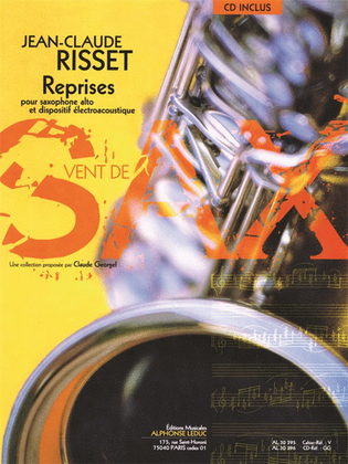 Book cover for Reprises For Alto Saxophone And Electroacoustic Device Al30398