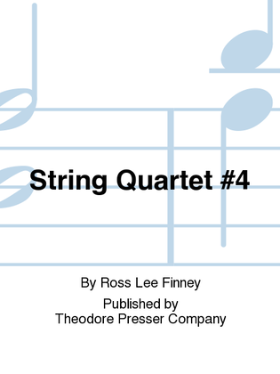 Book cover for String Quartet No. 4