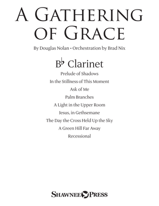 Book cover for A Gathering of Grace - Bb Clarinet