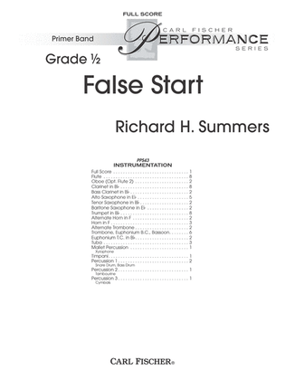 Book cover for False Start