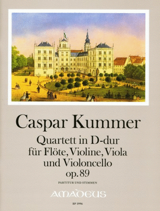 Book cover for Quartet in D major op. 89