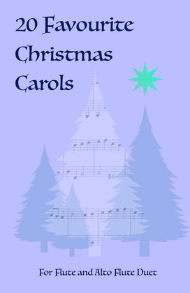 Book cover for 20 Favourite Christmas Carols for Flute and Alto Flute Duet