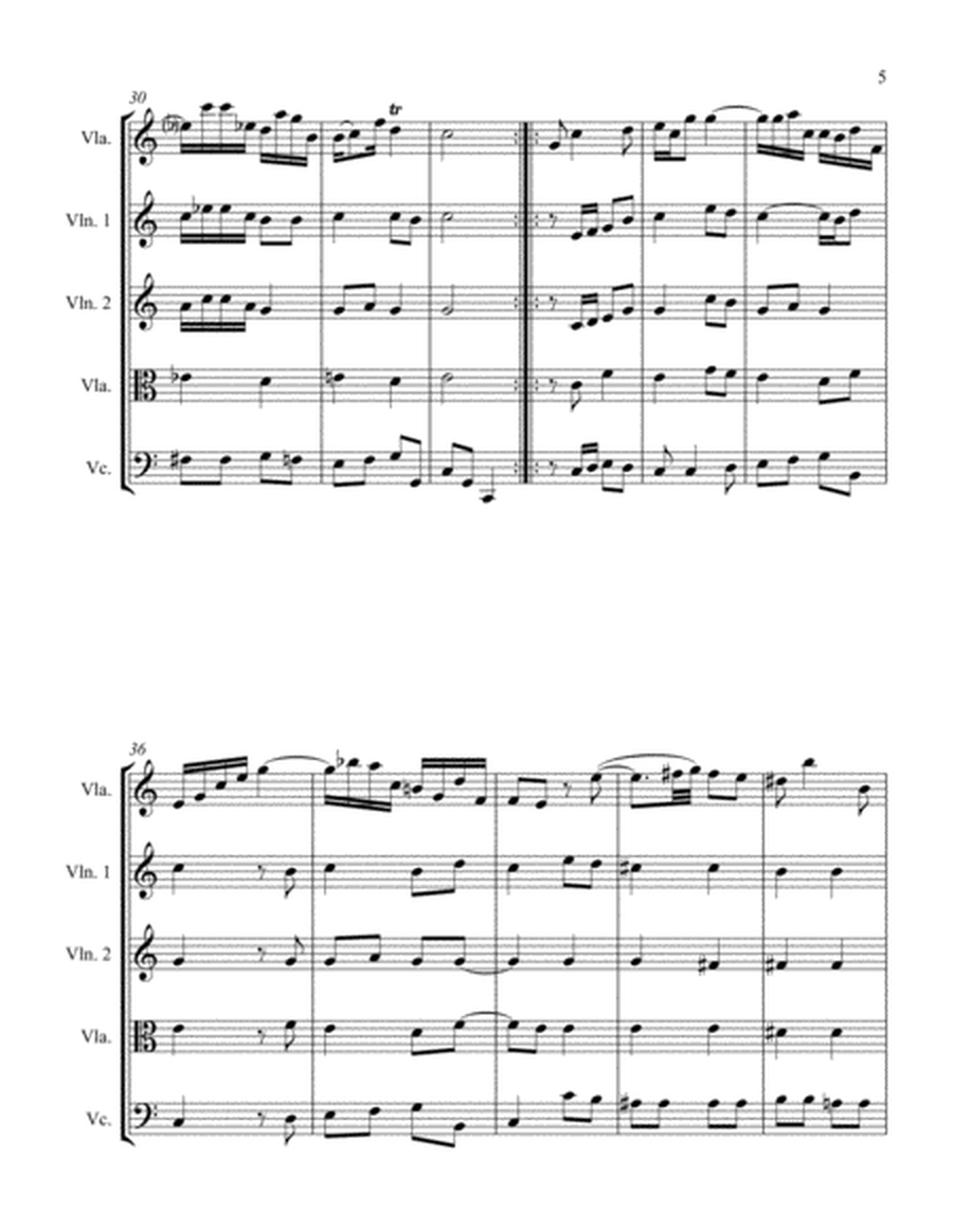 Sonata in A Minor for Viola and String Quartet II. Allegro