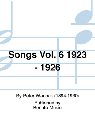 Songs Vol. 6 1923 - 1926