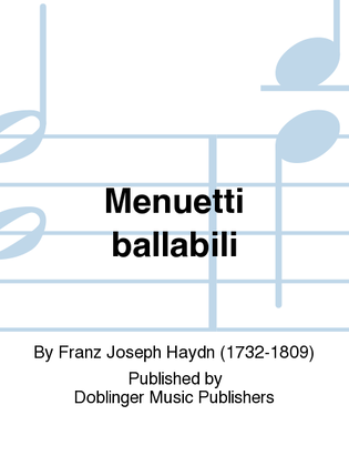 Book cover for Menuetti ballabili