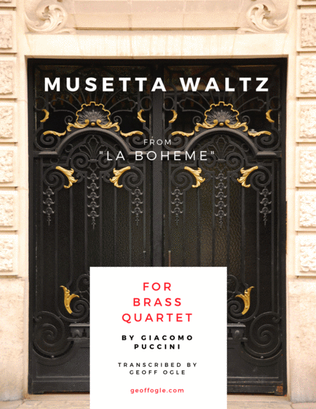Book cover for Musetta Waltz from La Boheme