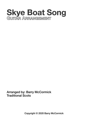 Book cover for Skye Boat Song - Scottish Folk Song - Guitar Fingerstyle Arrangement