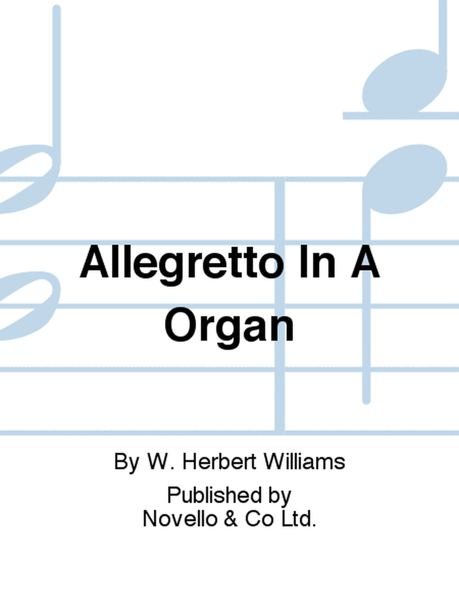 Allegretto In A Organ