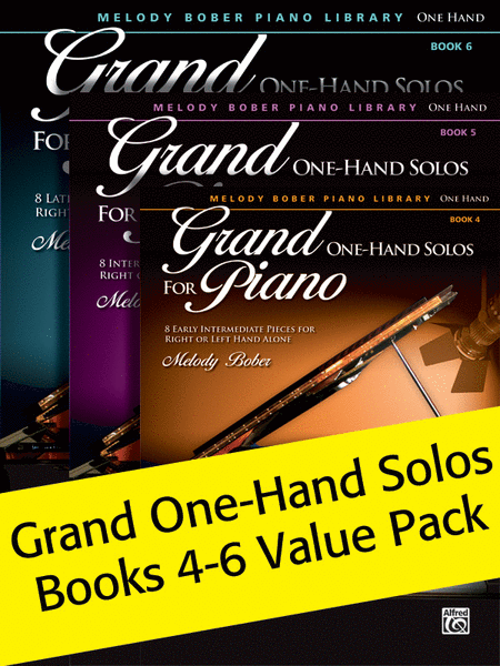 Grand One-Hand Solos Books 4-6 Value Pack