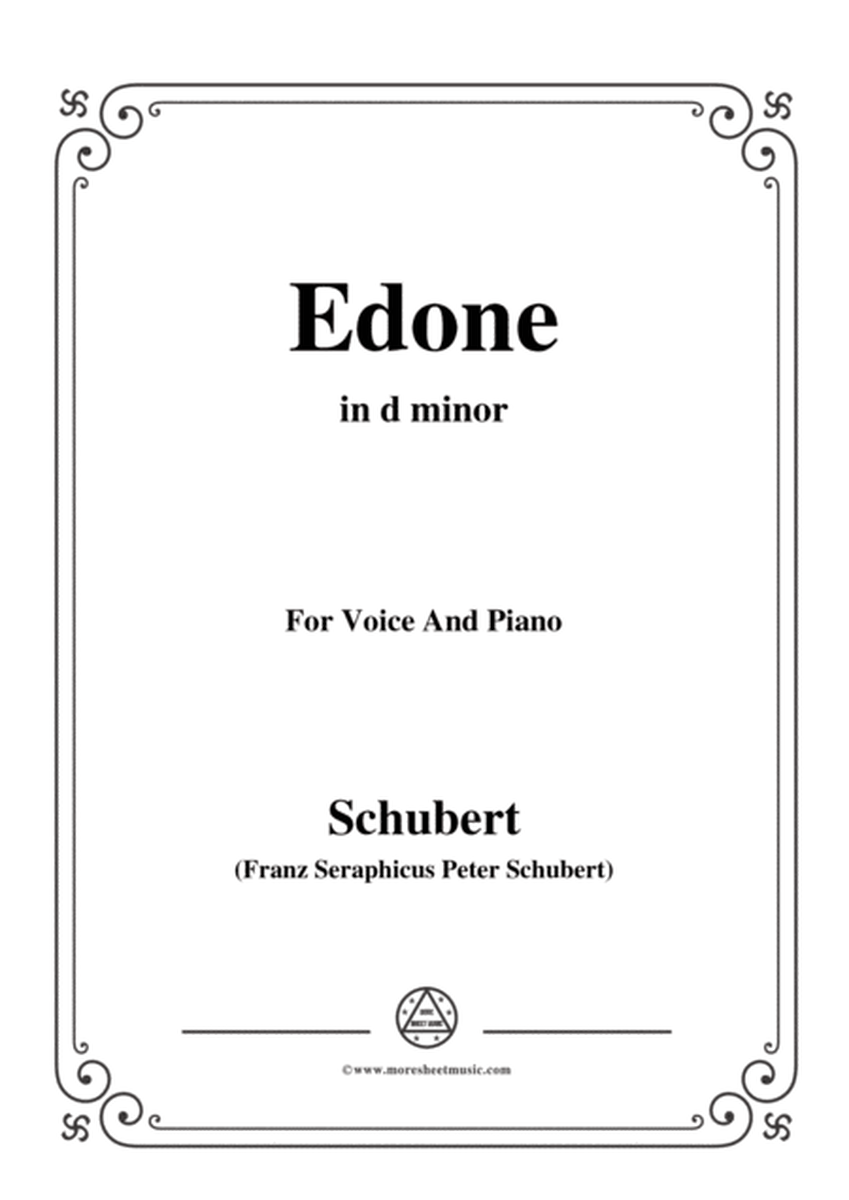 Schubert-Edone,D.445,in d minor,for Voice and Piano image number null
