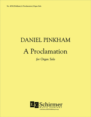 Book cover for A Proclamation