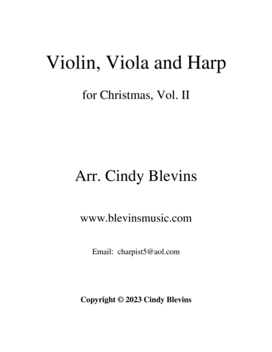 Violin, Viola and Harp for Christmas, Vol. II image number null