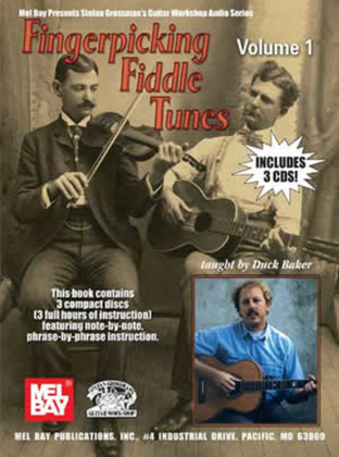 Book cover for Fingerpicking Fiddle Tunes Volume 1