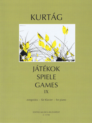 Book cover for Games for Piano – Volume 9