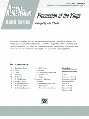Book cover for Procession of the Kings: Score
