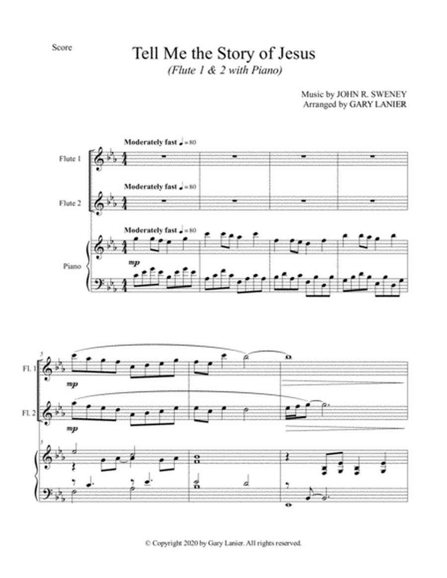 TELL ME THE STORY OF JESUS (for Flute 1 & 2 with Piano - Score/Parts) image number null