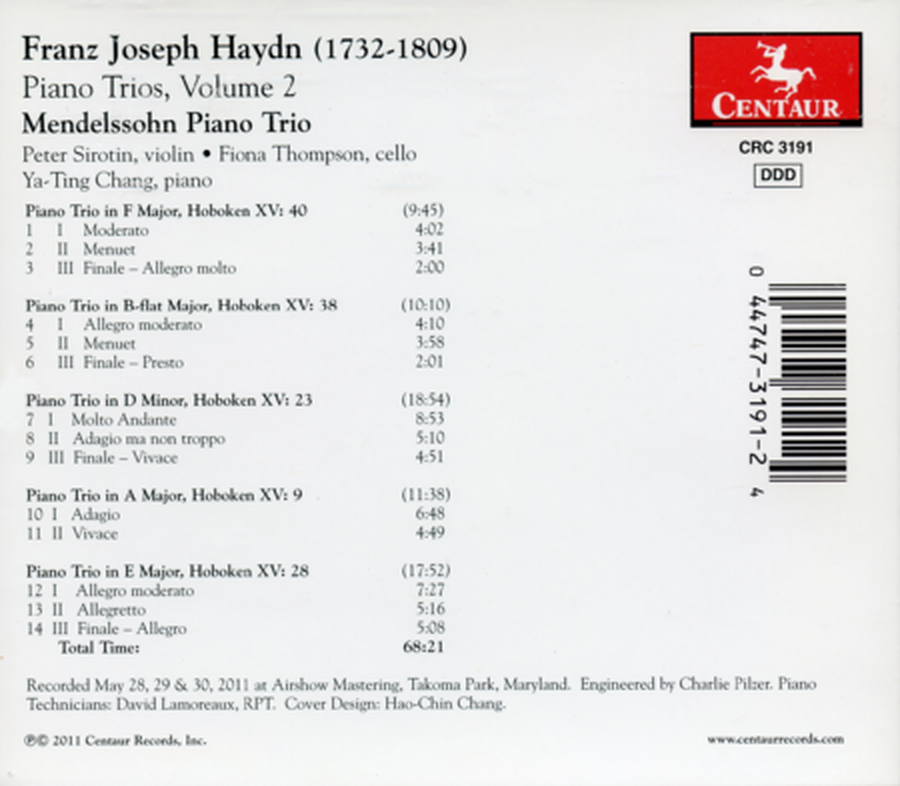 Volume 2: Haydn Piano Trios