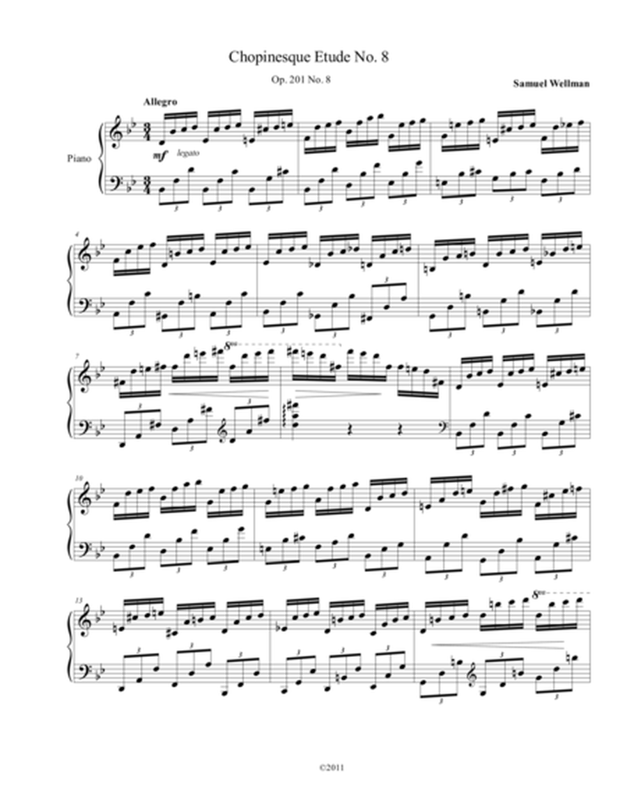 Chopinesque Etude No. 8 in B-flat