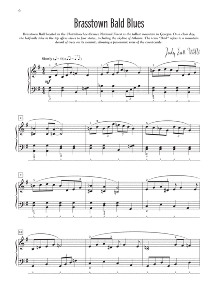 Blue Ridge Mountains by Judy East Wells Small Ensemble - Sheet Music