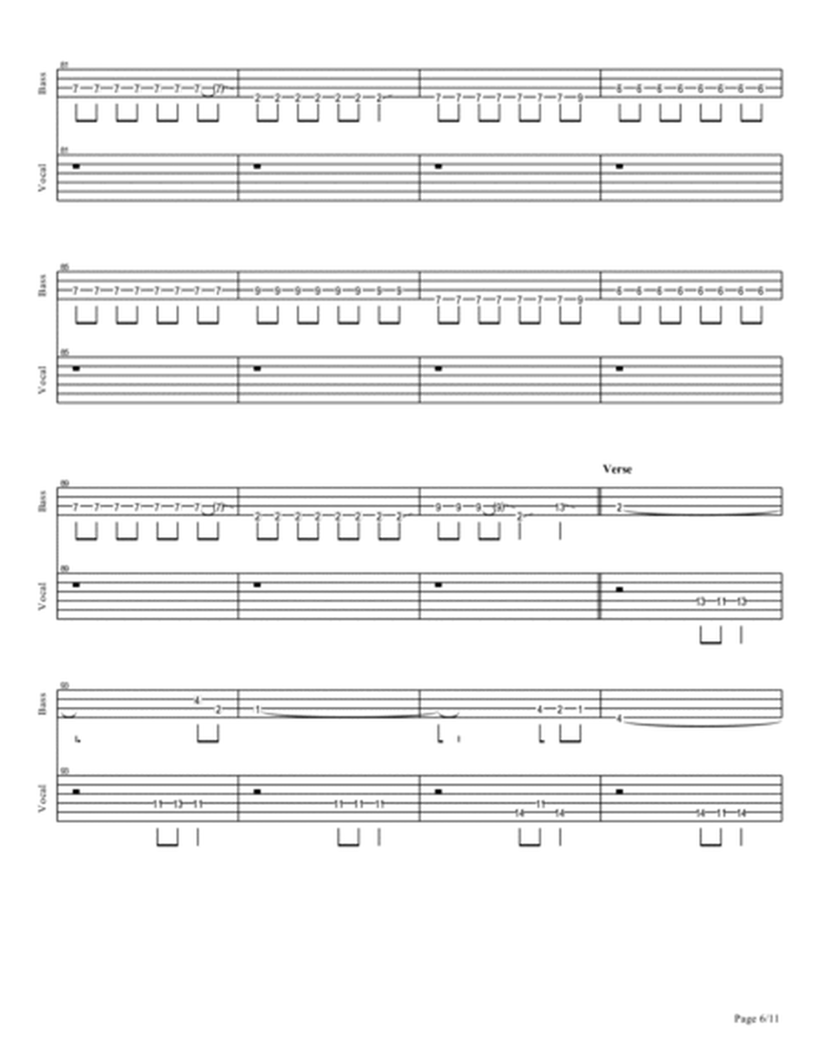 Hikari - RADWIMPS Bass & Vocal TAB