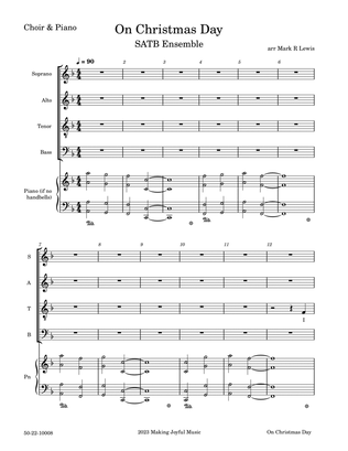 On Christmas Day - SATB divisi Ensemble