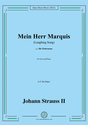 Book cover for Johann Strauss II-Mein Herr Marquis(Laughing Song),in E flat Major