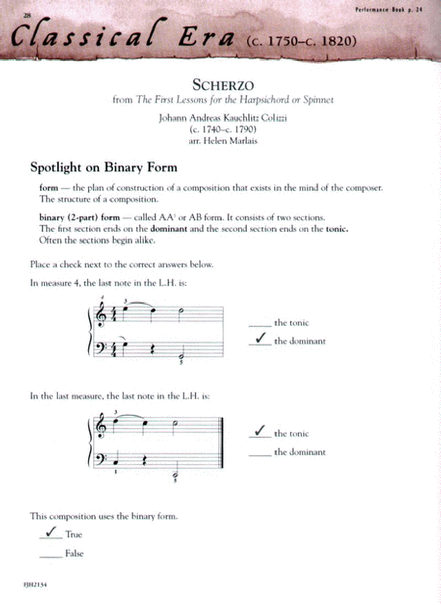 On Your Way to Succeeding with the Masters, Theory Book - Answer Key