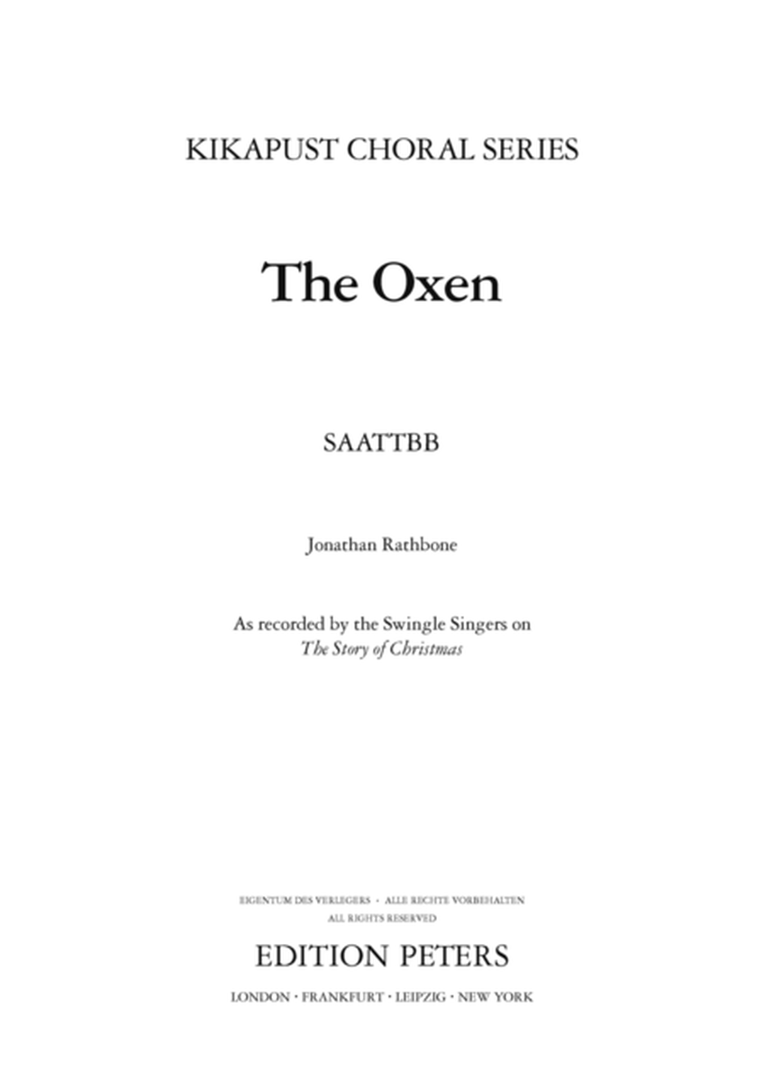 The Oxen for SAATTBB Choir