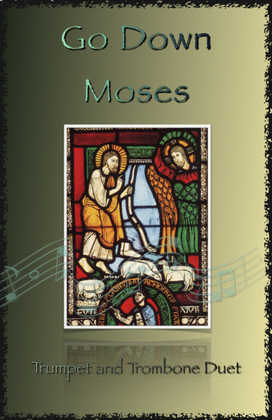 Book cover for Go Down Moses, Gospel Song for Trumpet and Trombone Duet