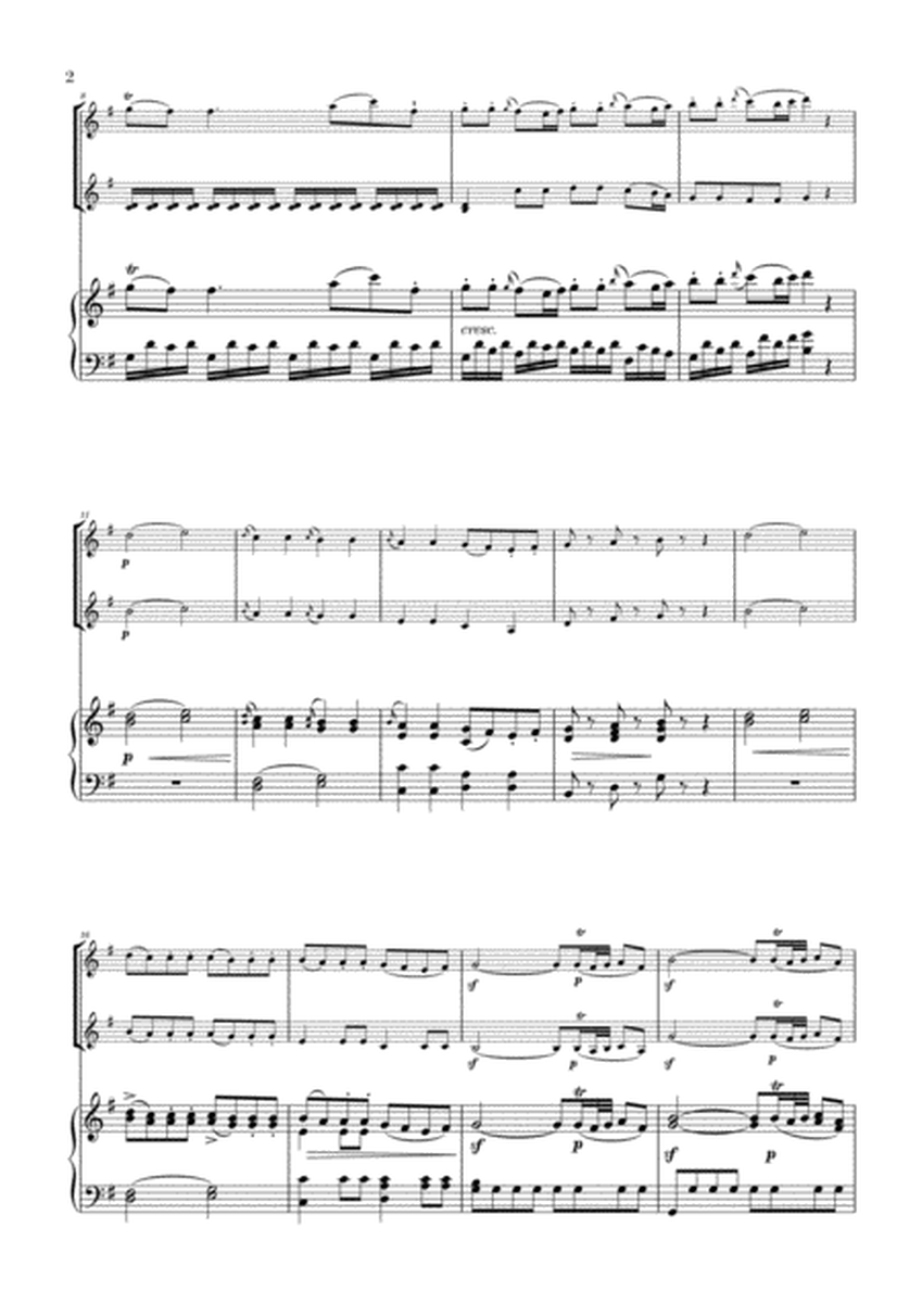 Eine Kleine Nachtmusik for Flute, Violin and Piano image number null
