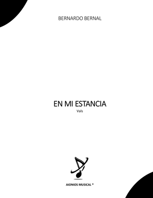 Book cover for En mi estancia - Vals
