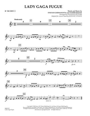 Lady Gaga Fugue - Bb Trumpet 2