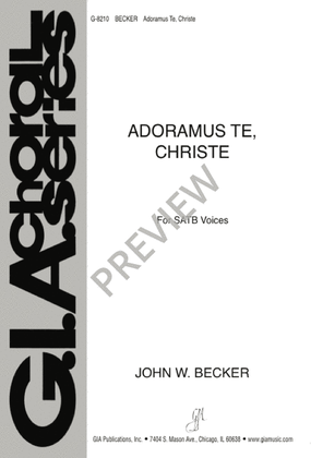 Book cover for Adoramus Te, Christe