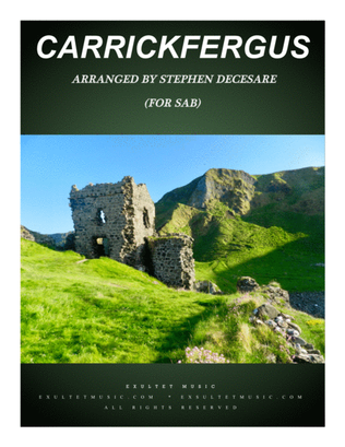 Book cover for Carrickfergus (for SAB)