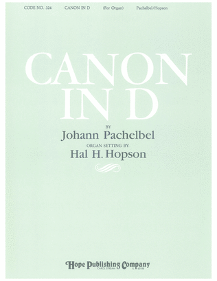 Book cover for Canon in D