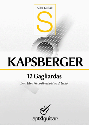 Book cover for 12 Gagliardas