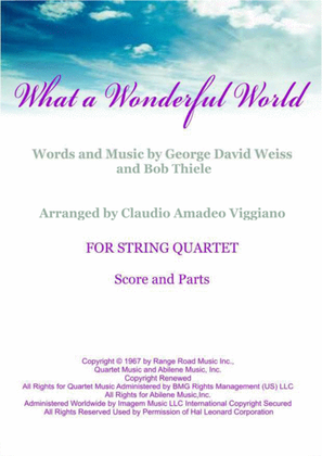 Book cover for What A Wonderful World