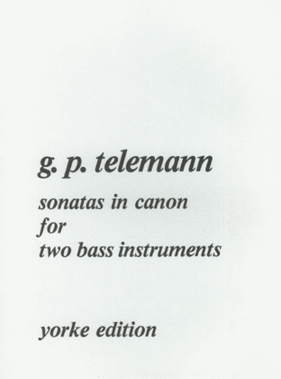 Sonatas In Canon For Two Bass Instruments