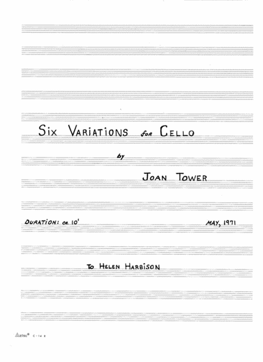[Tower] Six Variations for Cello