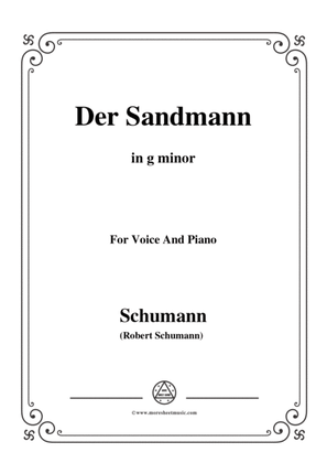 Book cover for Schumann-Der Sandmann,in g minor,Op.79,No.13,for Voice and Piano