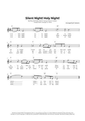 Book cover for Silent Night! Holy Night! (Key of C Major)