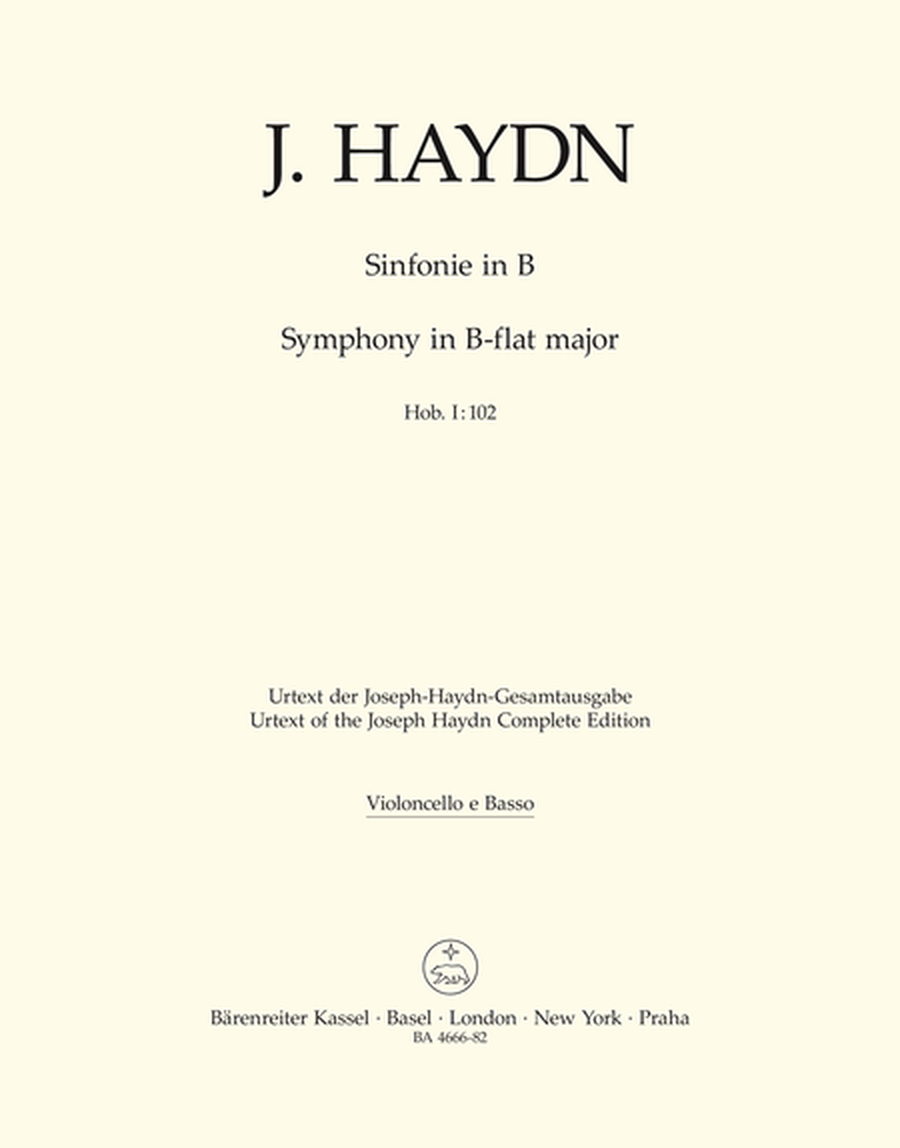 London Symphony, No. 10 B flat major Hob.I:102